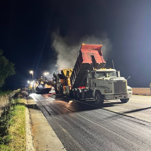 Another major milestone completed on Project 01-0783 at Champion Drive in Haywood County, NC.