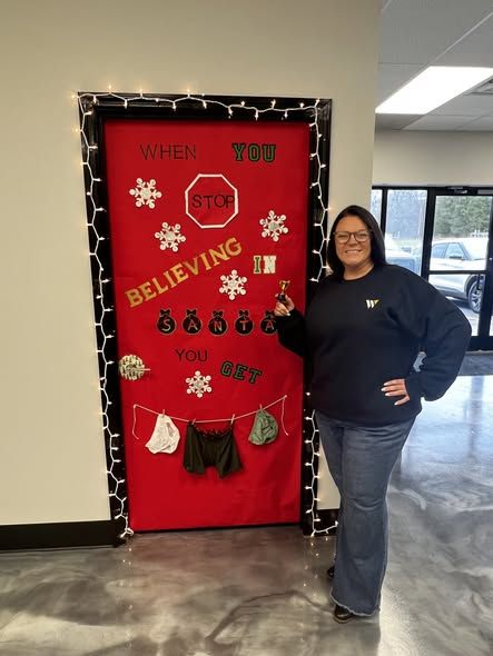 "Decorate Your Door" contest at Wright Industrial Group!