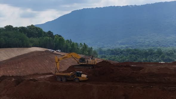 Komatsu on the jobsite