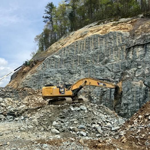 On our NCDOT US 221 Bypass project