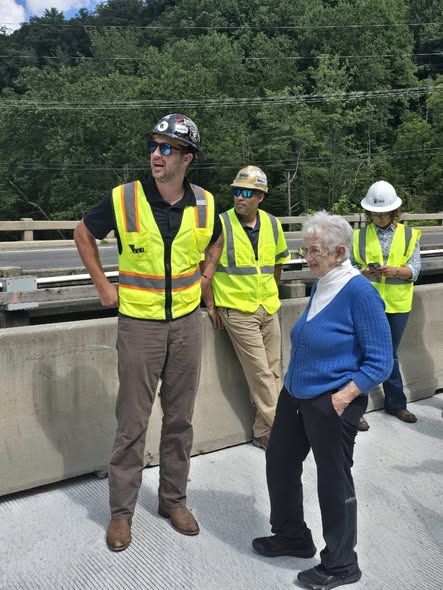 Project Manager Conner Cochran recently led U.S. Rep. Virginia Foxx on a tour of our North Carolina Department of Transportation N.C.