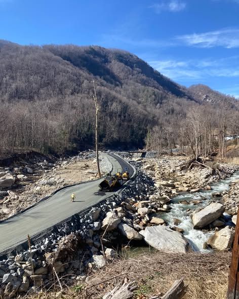 Remember when Wright Brothers crews worked around the clock to repair the road to Chimney Rock?
