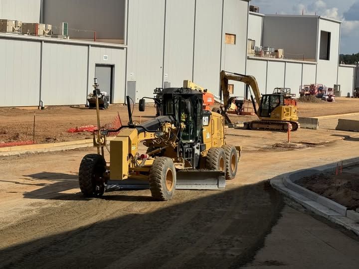 Robert McPherson mastering the rock grade for paving using Trimble Civil Construction