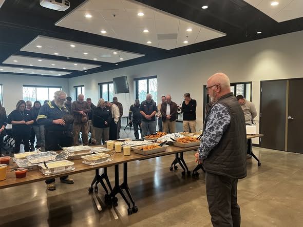 Stowers Machinery Corporation for treating us to an incredible Christmas lunch from Champy's Famous Fried Chicken!