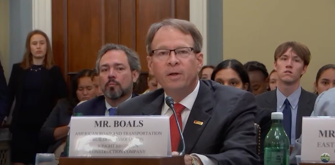 Tony Boals as he speaks before the House Committee on Natural Resources
