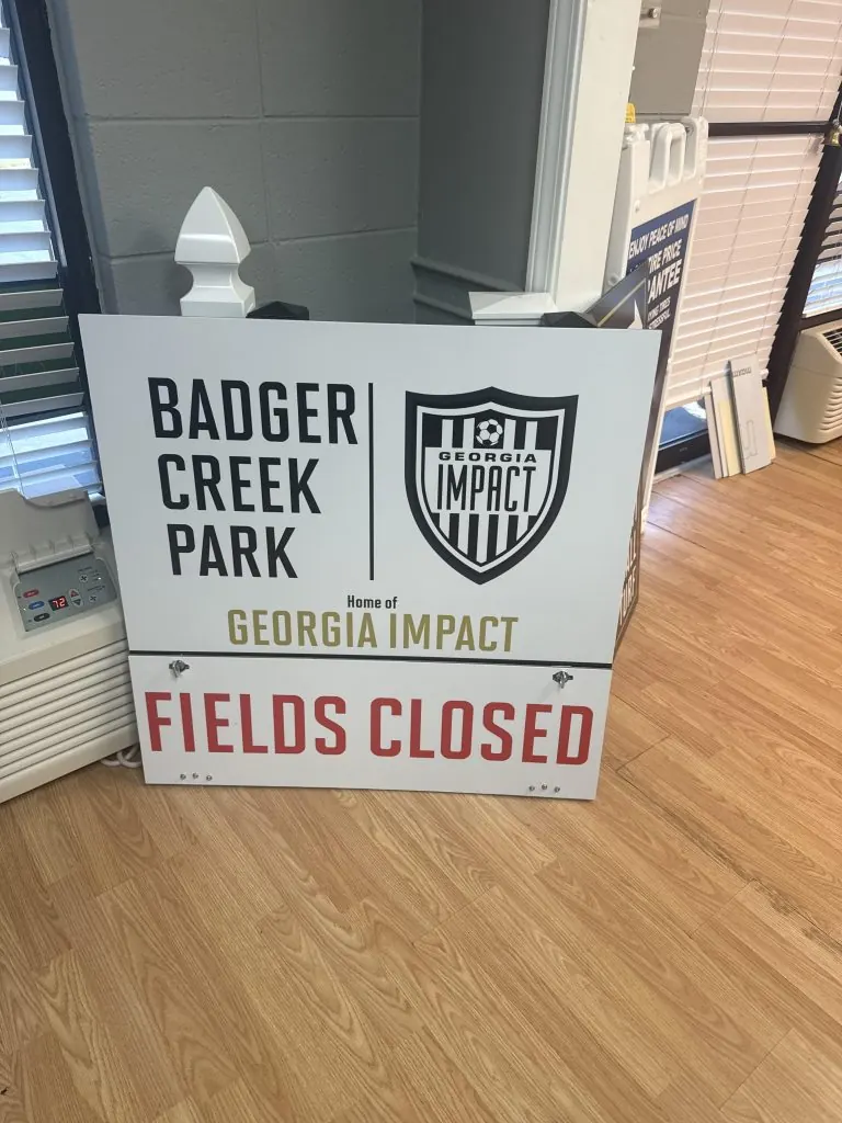 Park A-Frame Sign
