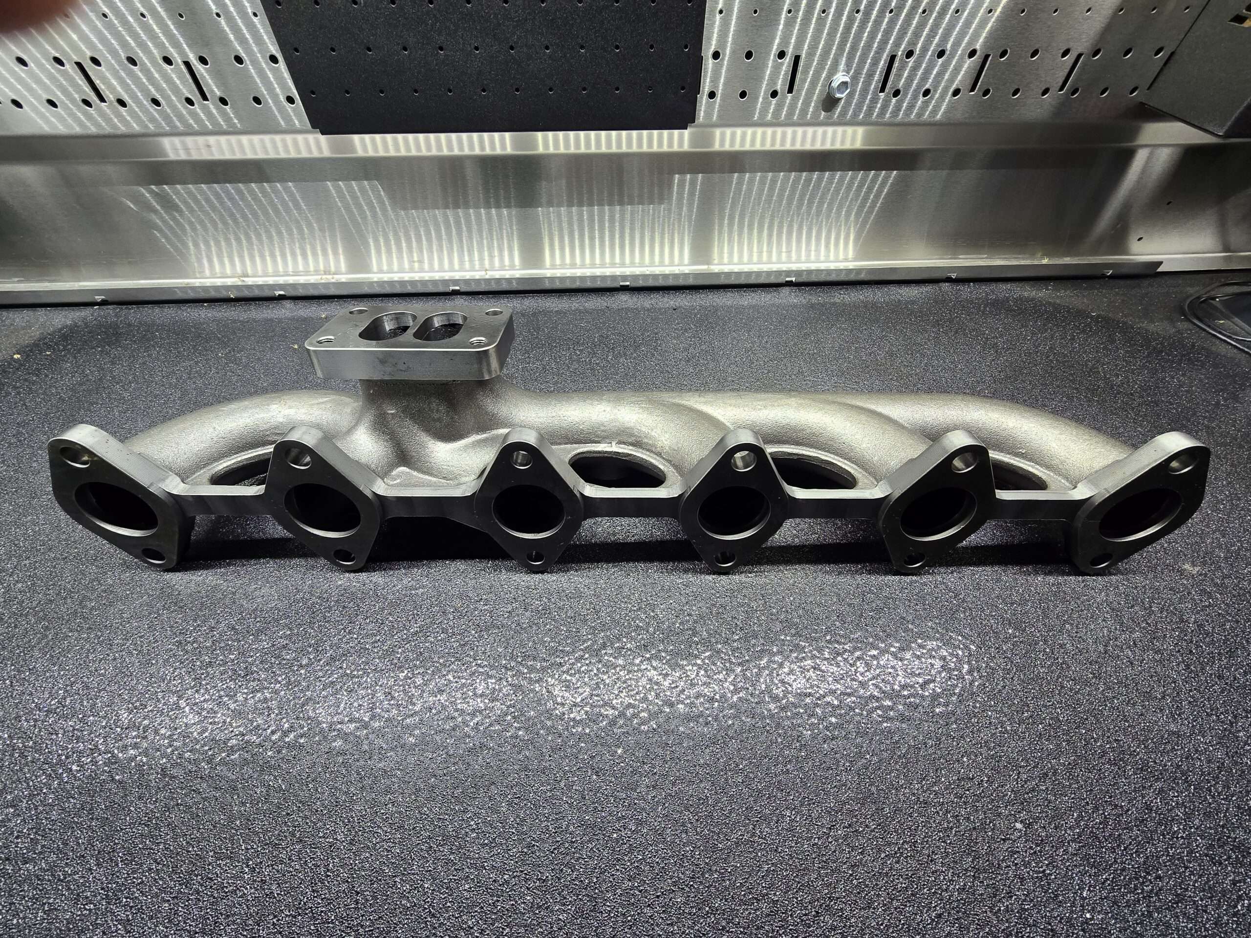 03-07 T3 3rd Gen 5.9 Cummins Upgraded Log Manifold. Cast Steel & Stainless Steel 3