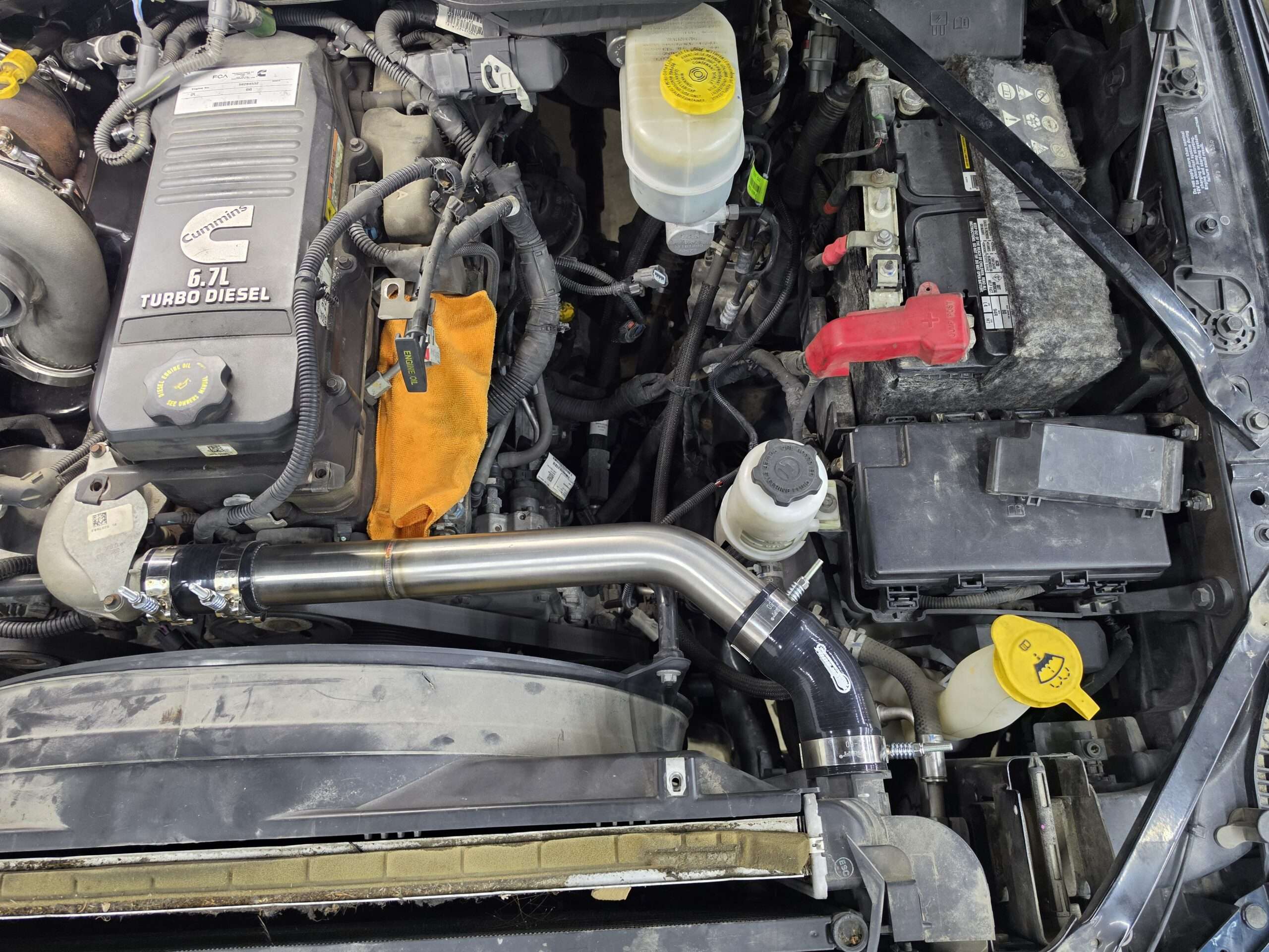 19-24 5th Gen 6.7 Cummins Stainless Steel Coolant Piping Kit 5