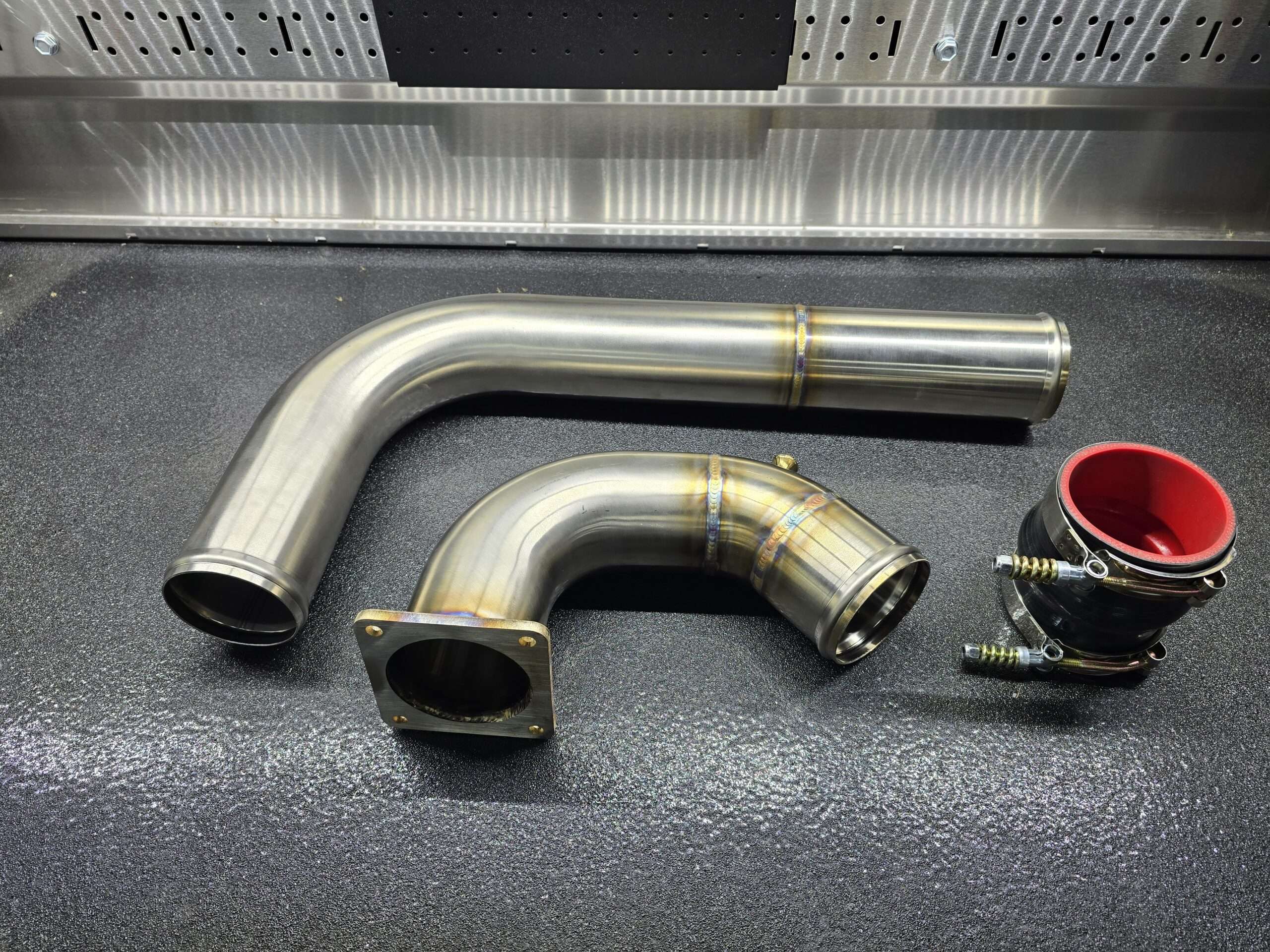 2003-2007 5.9 Cummins 3" & 3.5" Stainless Steel Intake Horn & Charge pipe 2