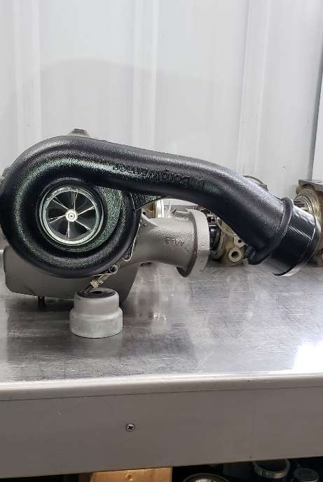 2008 to 2010 Ford 6.4 Powerstroke Stock+ upgraded compound turbochargers pair Reman 3
