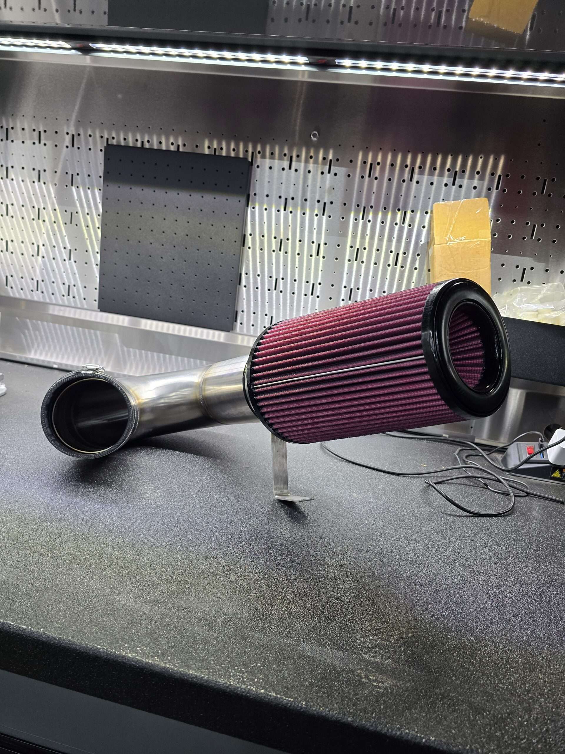 94-02 Cummins 4" Stainless Steel Cold Air Intake System 3