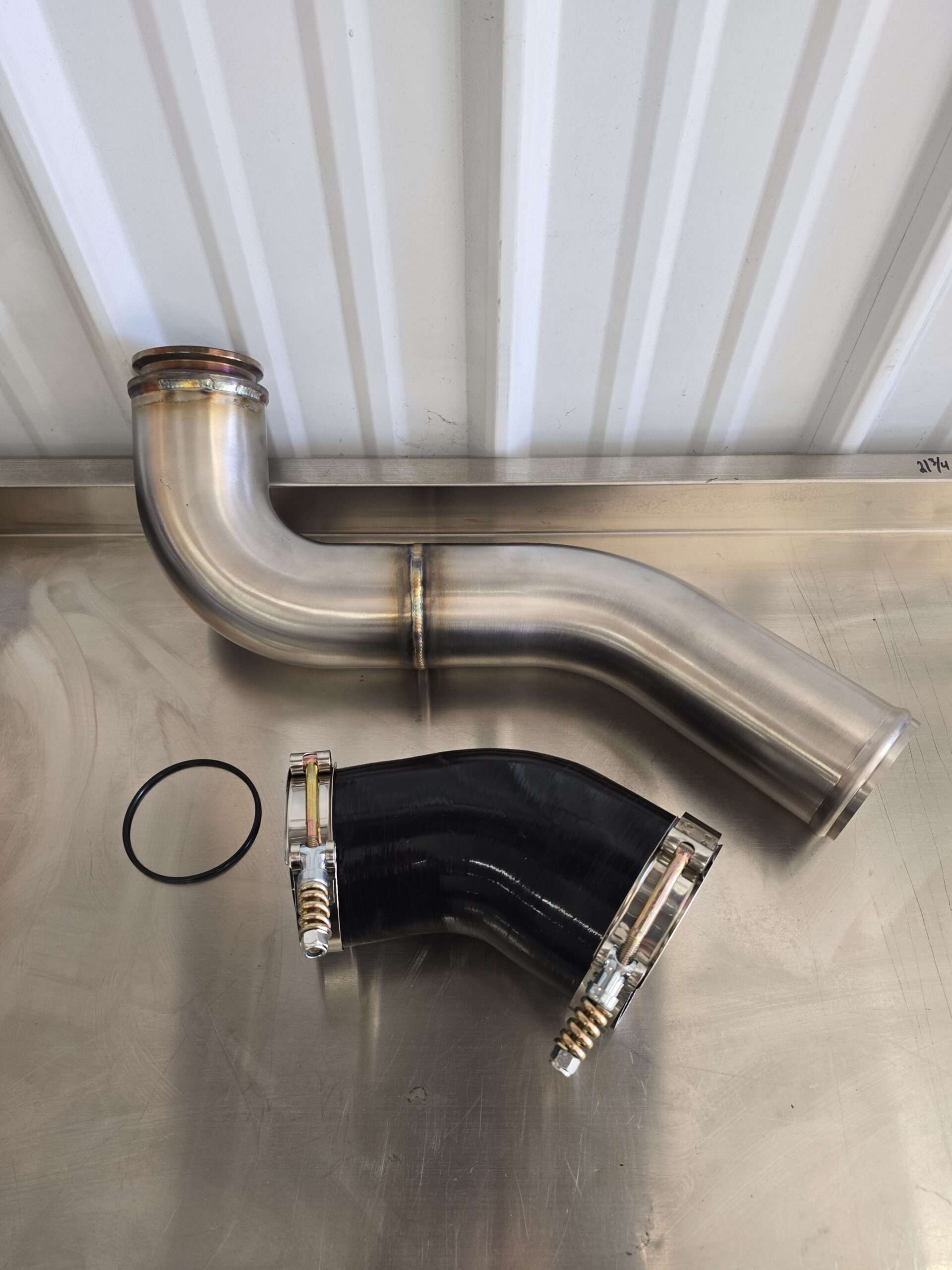 94-02 2nd Gen Cummins Stainless Steel Factory Replacement Hot Side Charge Pipe (High mount & Low mount )