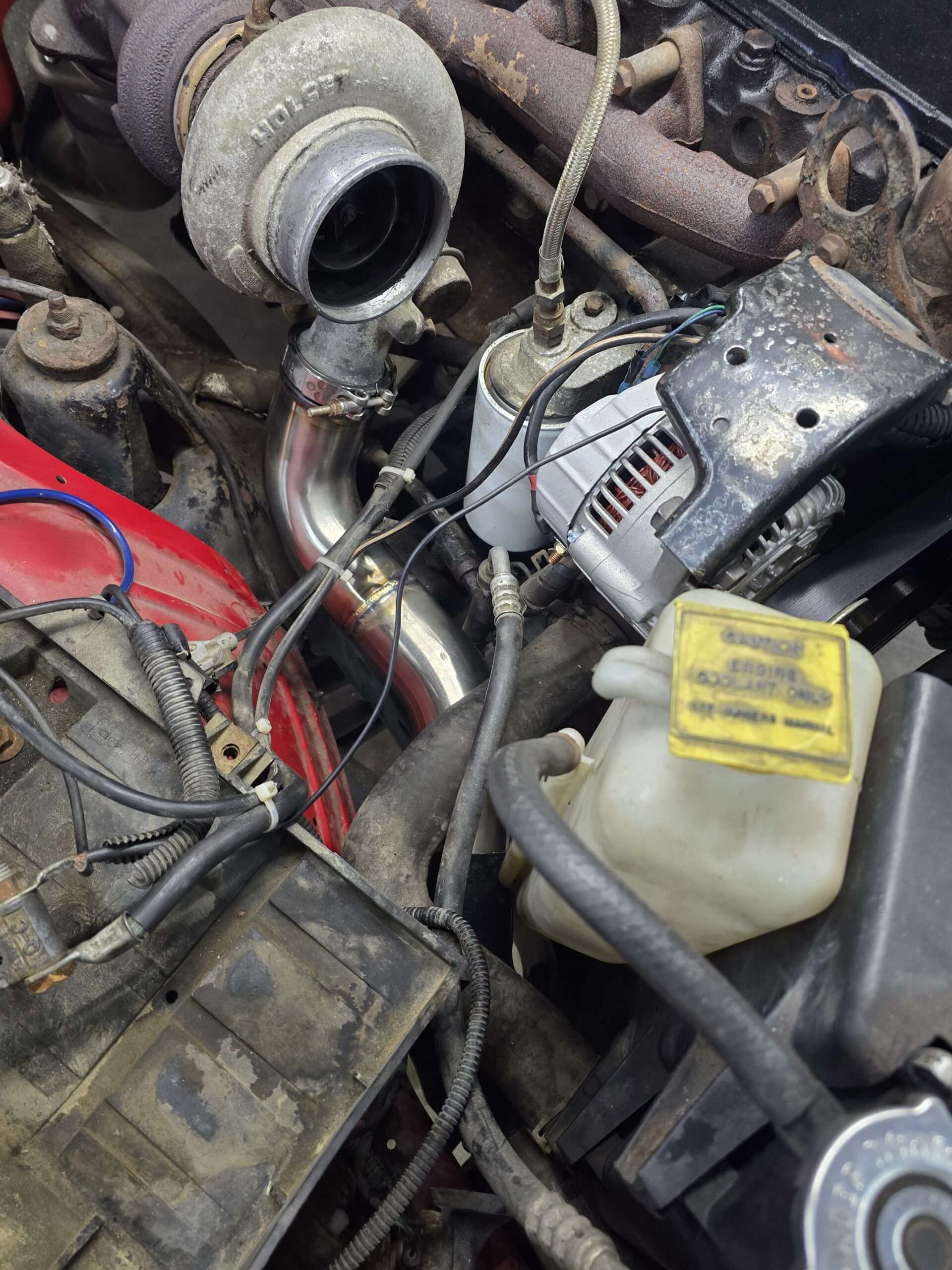 94-02 2nd Gen Cummins Stainless Steel Factory Replacement Hot Side Charge Pipe (High mount & Low mount ) 3