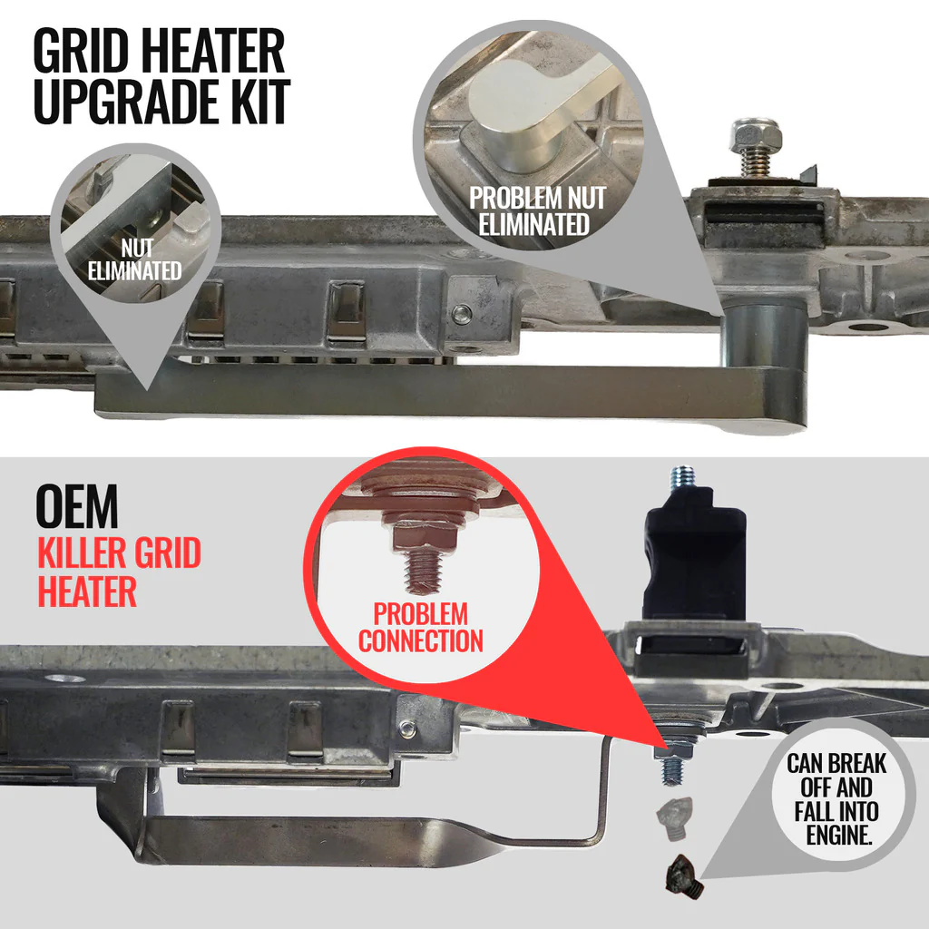 KILLER GRID HEATER UPGRADE KIT DODGE/RAM 6.7L CUMMINS PICK-UP TRUCKS & CAB & CHASSIS 2007.5-2024 3