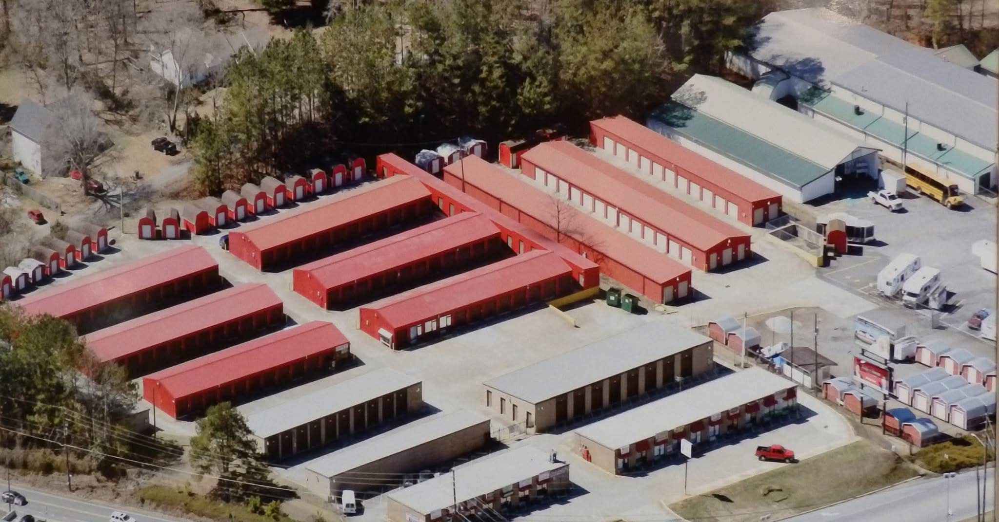 Aerial view of Stacy's Rentals at 2290 Marietta Hwy, Canton, GA 30114