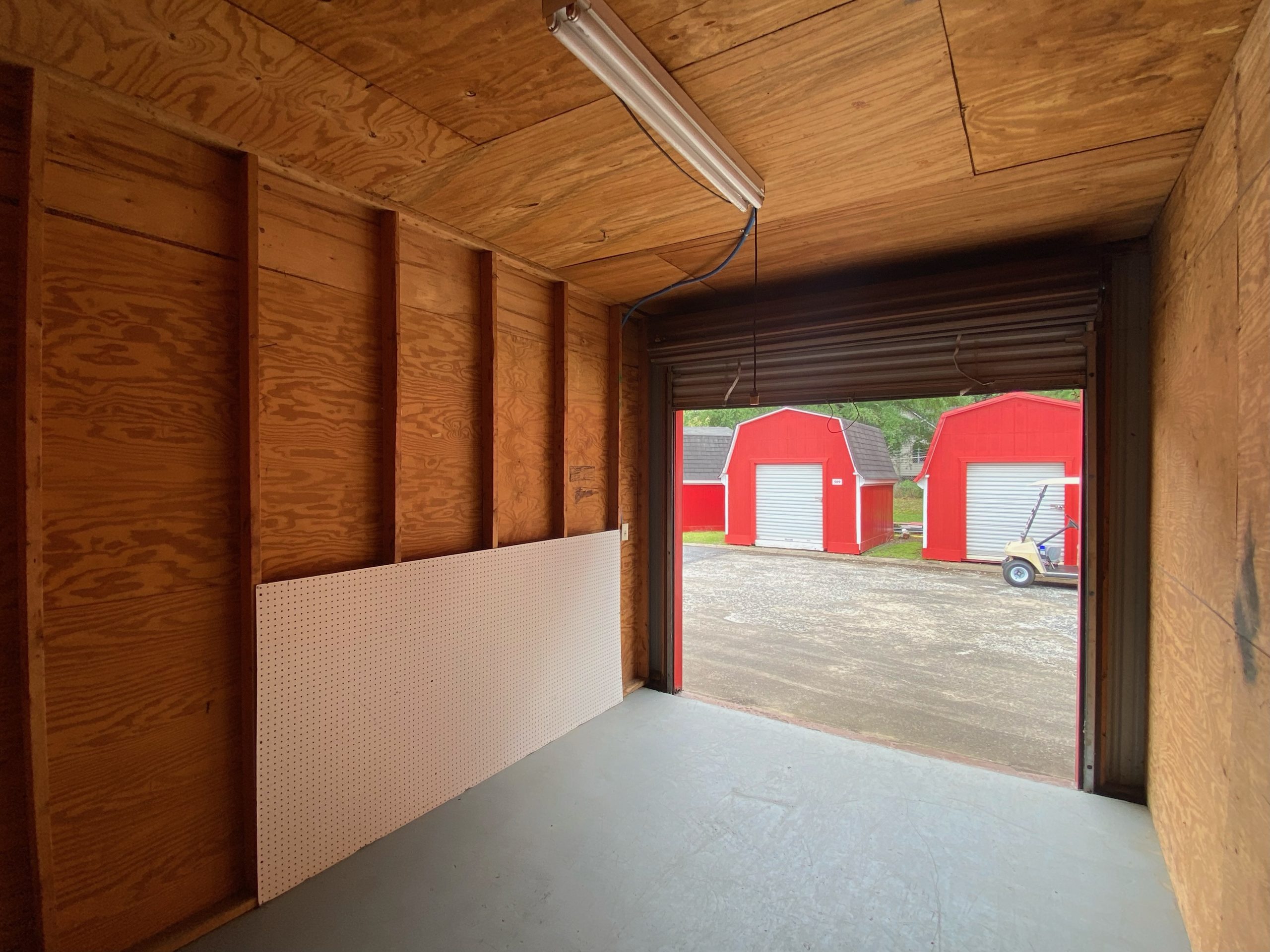 Interior of a 10x15 storage unit at Stacy's Rentals