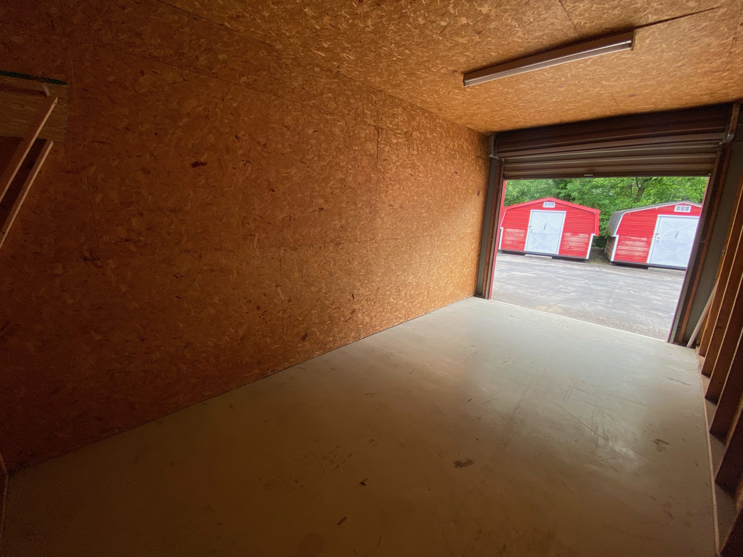 Interior of a 10x20 storage unit at Stacy's Rentals