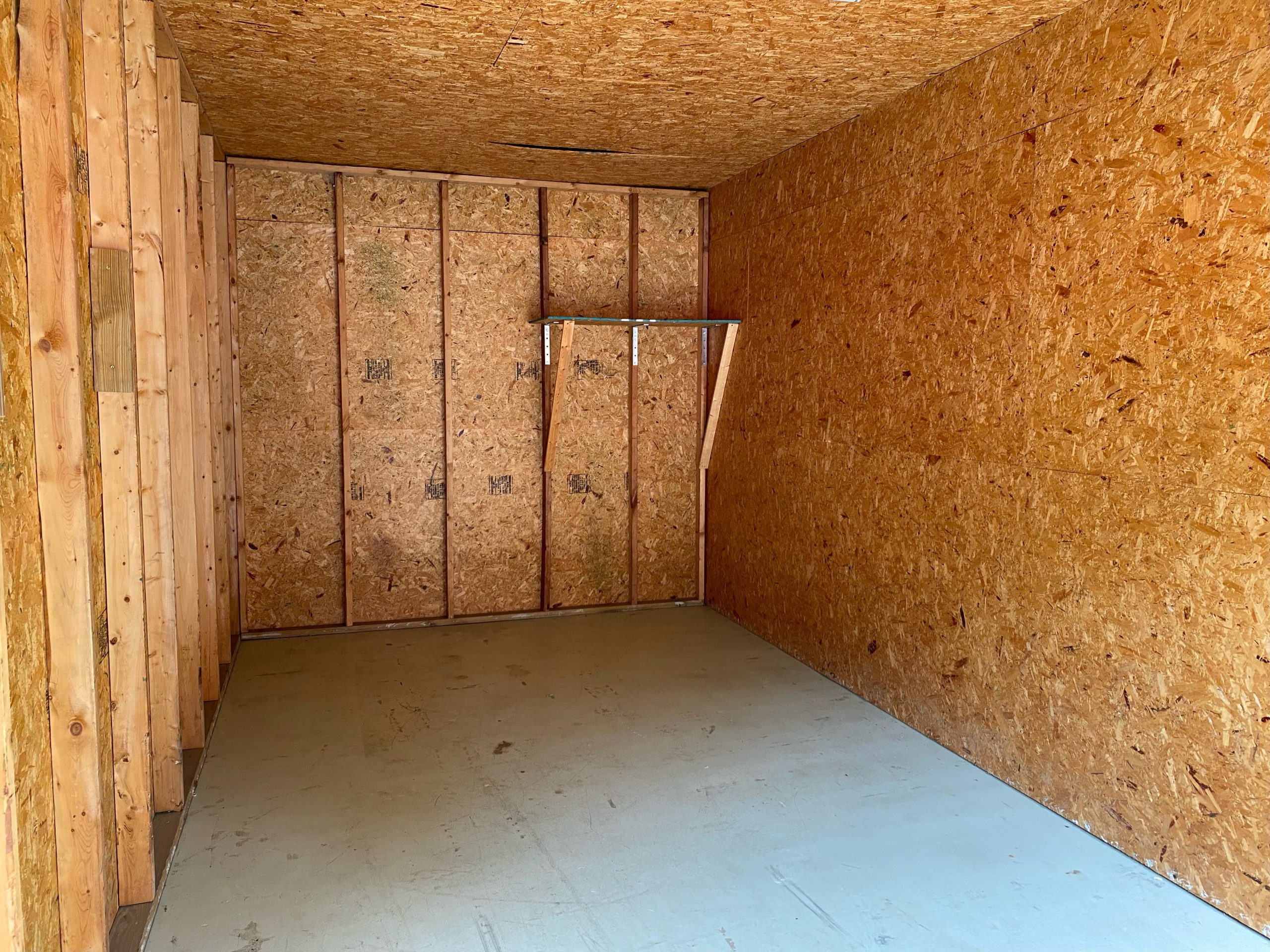 Interior view of a 10x20 storage unit at Stacy's Rentals